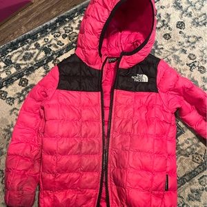 Cute Pink light weight jacket, tight sleeve has stain and a few stains in front